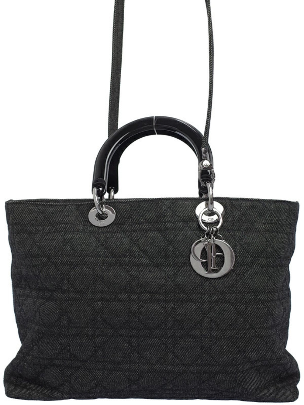 Christian Dior Cannage Denim Tote Bag